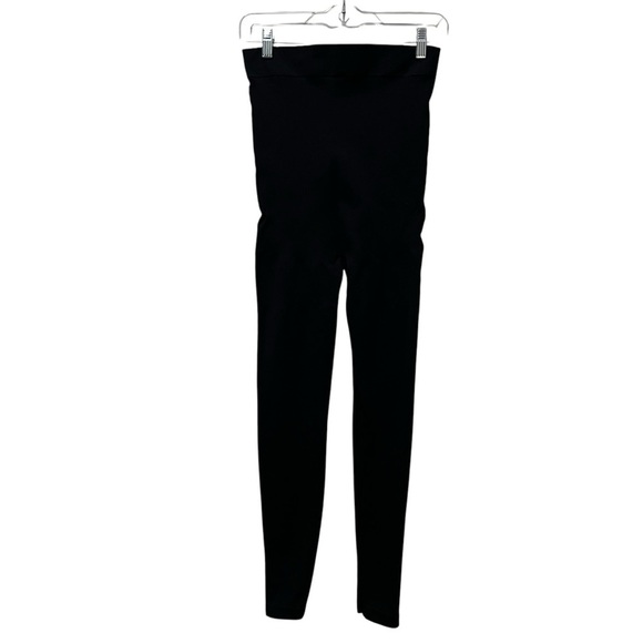 BLANQI Medium Black Everday Maternity Leggings Stretch Comfort B5 - Picture 2 of 3